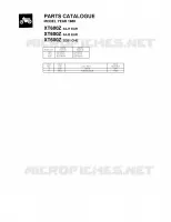 * CATALOG PREFACE * pour Yamaha XTZ 1988