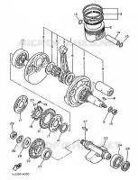 VILEBREQUIN / PISTON pour Yamaha XTZ 1988