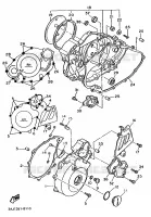 CARTER   MOTEUR 1 pour Yamaha XTZ 1988