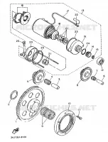 EMBRAYAGE DE DEMARREUR pour Yamaha XTZ 1988