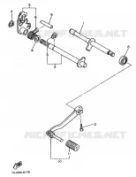 AXE DE SELECTEUR / PEDALE pour Yamaha XTZ 1988
