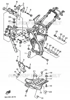 CADRE pour Yamaha XTZ 1988