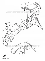 GARDE BOUE pour Yamaha XTZ 1988