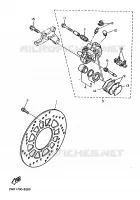 ETRIER DE FREIN ARRIERE pour Yamaha XTZ 1988