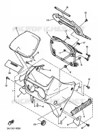 CARENAGES 1  pour Yamaha XTZ 1988