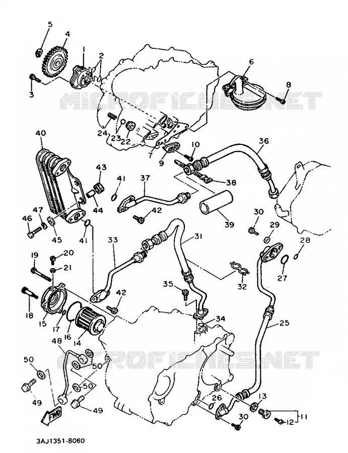 POMPE A HUILE Yamaha MOTO 600 1988 XTZ  XT600Z