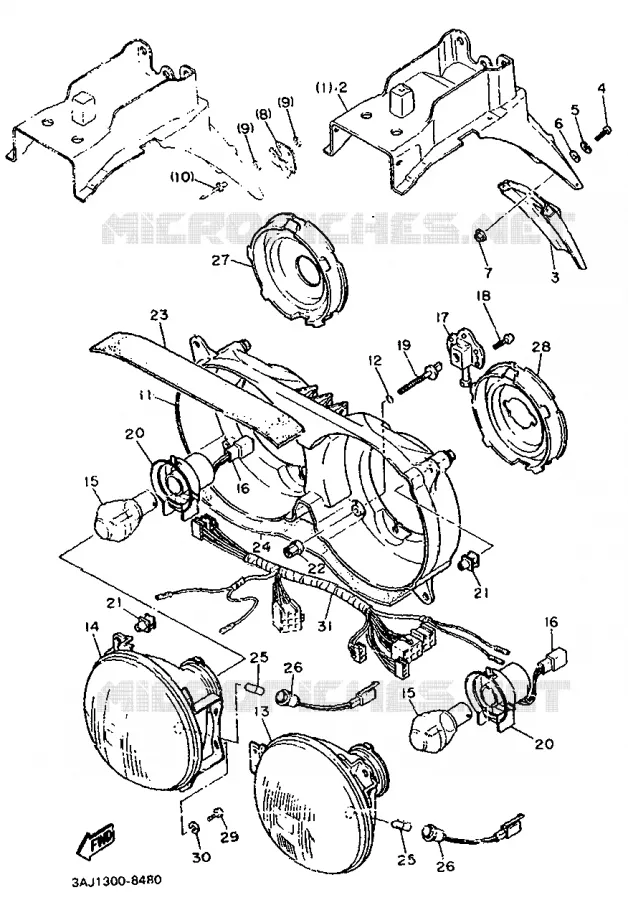 ALTERNATIVE PARTIE CYCLE / ELECTRIQUE Yamaha MOTO 600 1989 XTZ  XT600Z