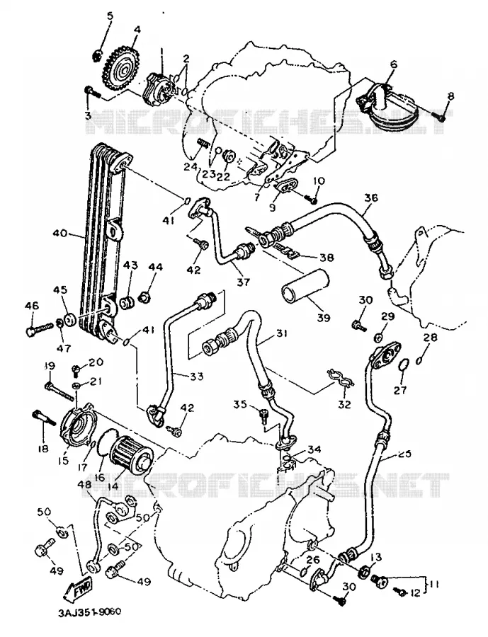 POMPE A HUILE Yamaha MOTO 600 1989 XTZ  XT600Z
