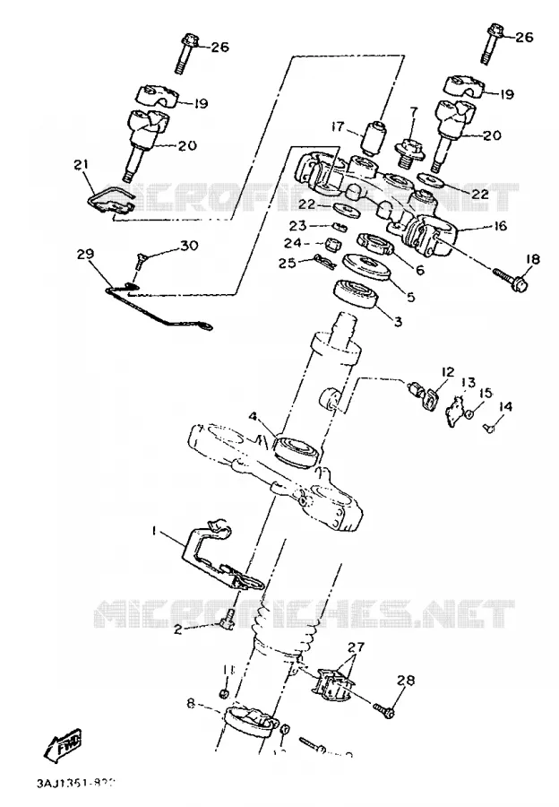 DIRECTION Yamaha MOTO 600 1990 XTZ  XT600Z