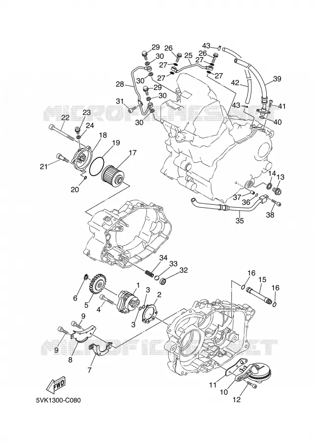 POMPE A HUILE Yamaha MOTO 660 2004 XTR  XT660R