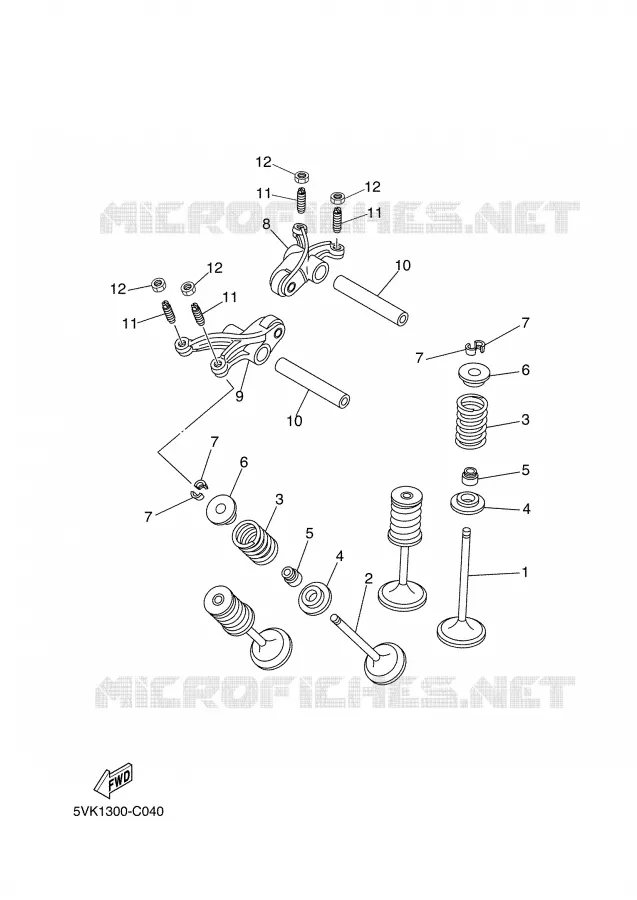 SOUPAPE Yamaha MOTO 660 2004 XTR  XT660R