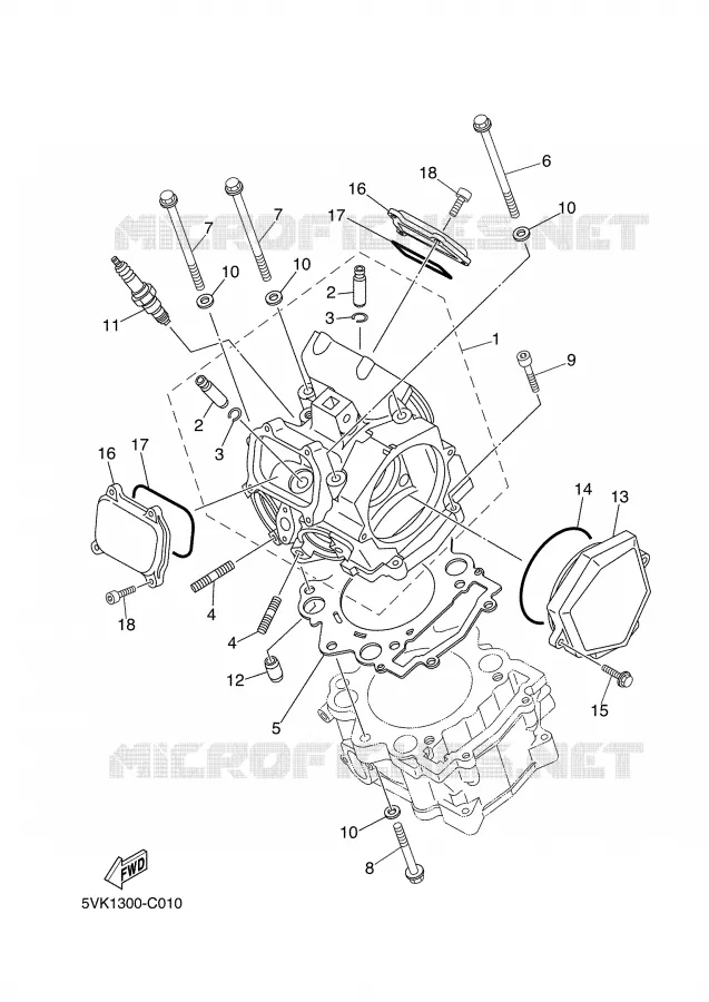CULASSE Yamaha MOTO 660 2005 XTR  XT660R