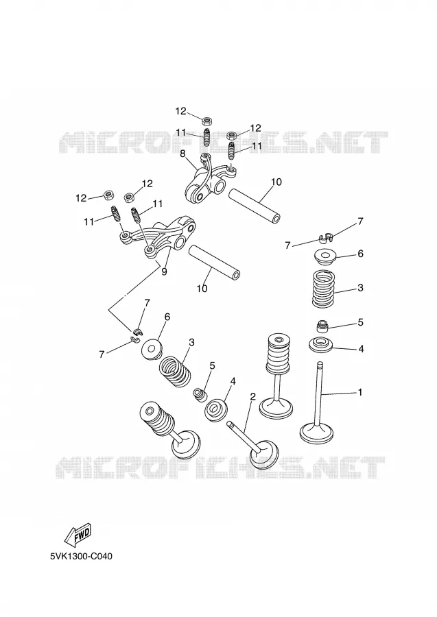 SOUPAPE Yamaha MOTO 660 2005 XTR  XT660R