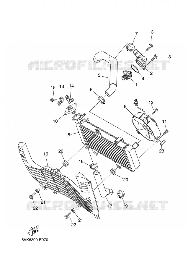 RADIATEUR / DURITES Yamaha MOTO 660 2006 XTR  XT660R