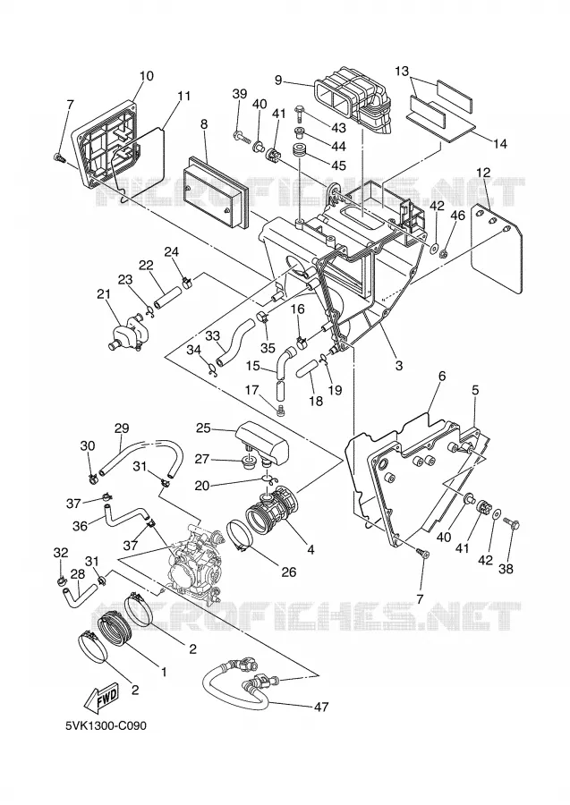 ADMISSION Yamaha MOTO 660 2006 XTR  XT660R