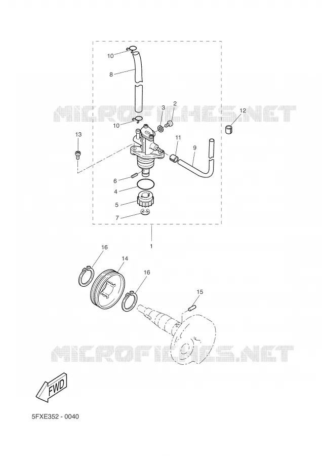 POMPE A HUILE Yamaha SCOOTER 50 2005 NEXT GENERATION  CW50RS