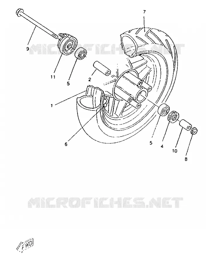 ROUE AVANT Yamaha SCOOTER 50 1996 ROCKET  CW50RSP
