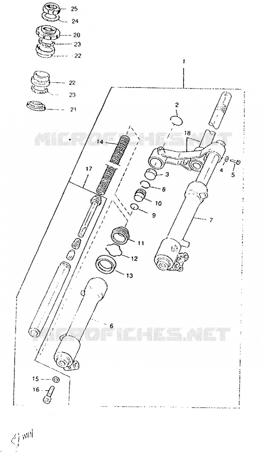 FOURCHE Yamaha SCOOTER 50 1996 ROCKET  CW50RSP
