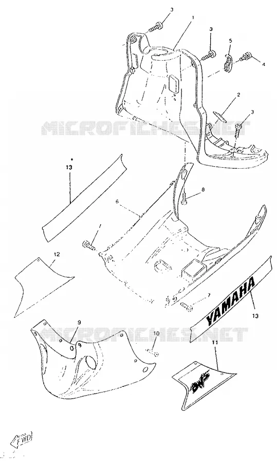 PROTEGE JAMBES Yamaha SCOOTER 50 1996 ROCKET  CW50RSP