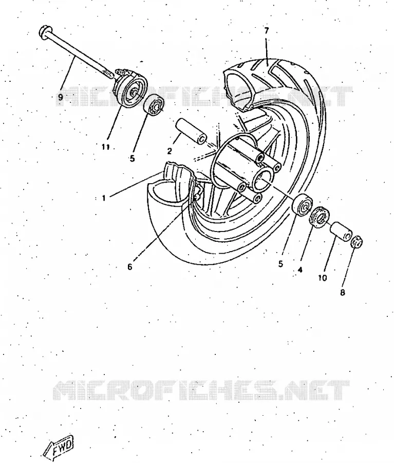 ROUE AVANT Yamaha SCOOTER 50 1997 ROCKET  CW50RSP