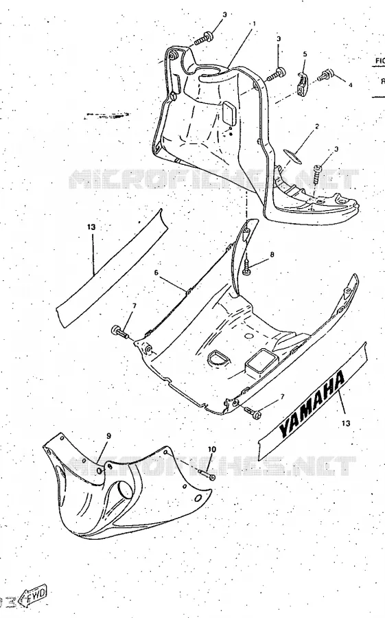 PROTEGE JAMBES Yamaha SCOOTER 50 1997 ROCKET  CW50RSP