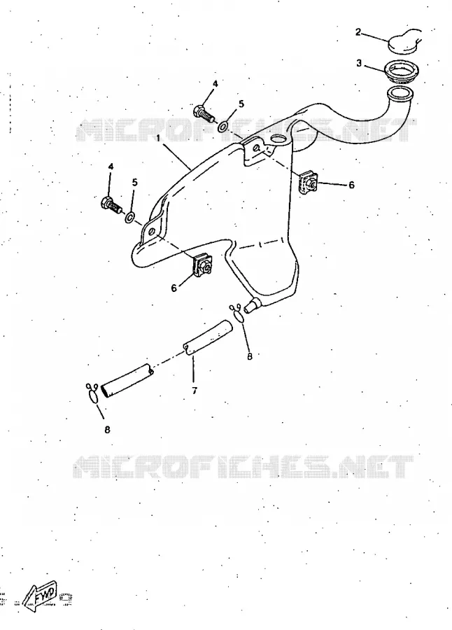 RESERVOIR D'HUILE Yamaha SCOOTER 50 1997 ROCKET  CW50RSP