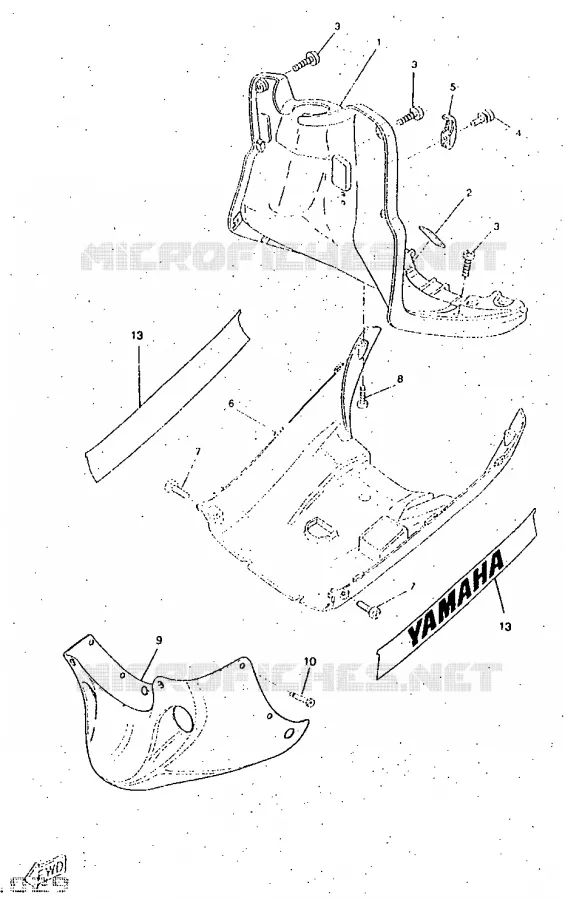PROTEGE JAMBES Yamaha SCOOTER 50 1997 ROCKET  CW50RSP