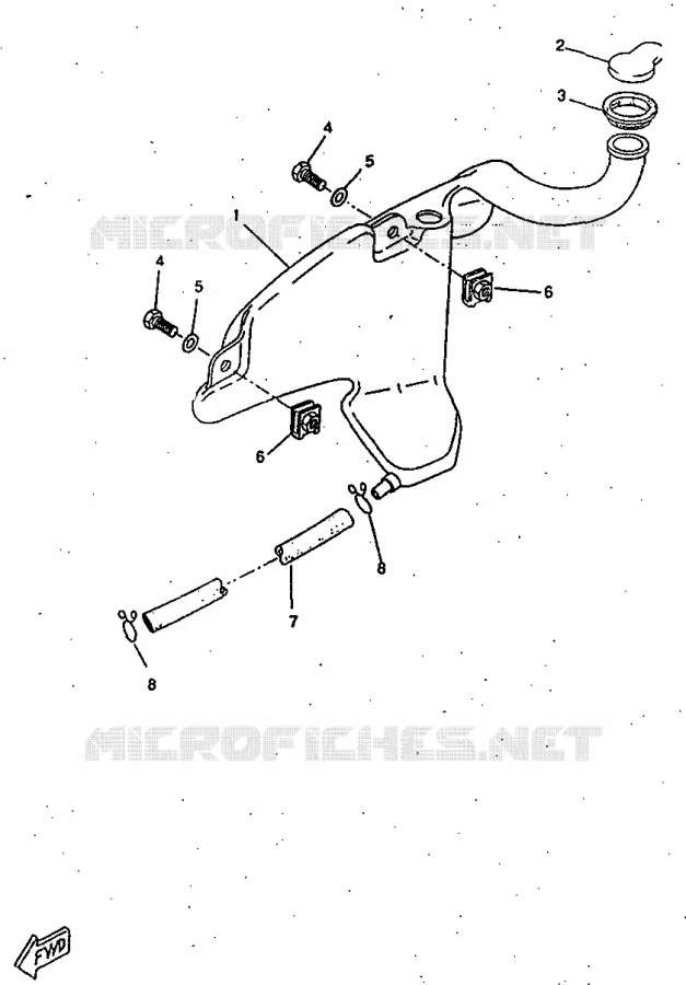 RESERVOIR D'HUILE Yamaha SCOOTER 50 1998 ROCKET  CW50RSP
