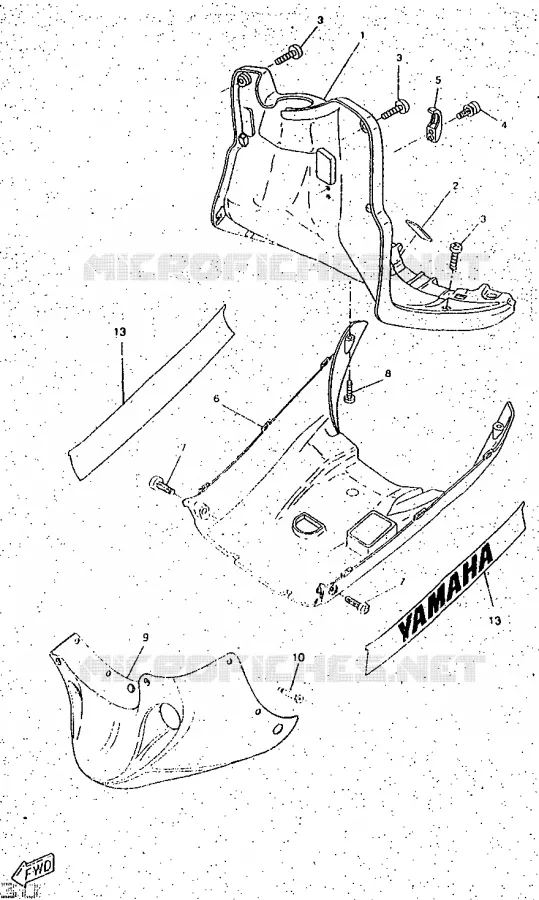 PROTEGE JAMBES Yamaha SCOOTER 50 1998 ROCKET  CW50RSP