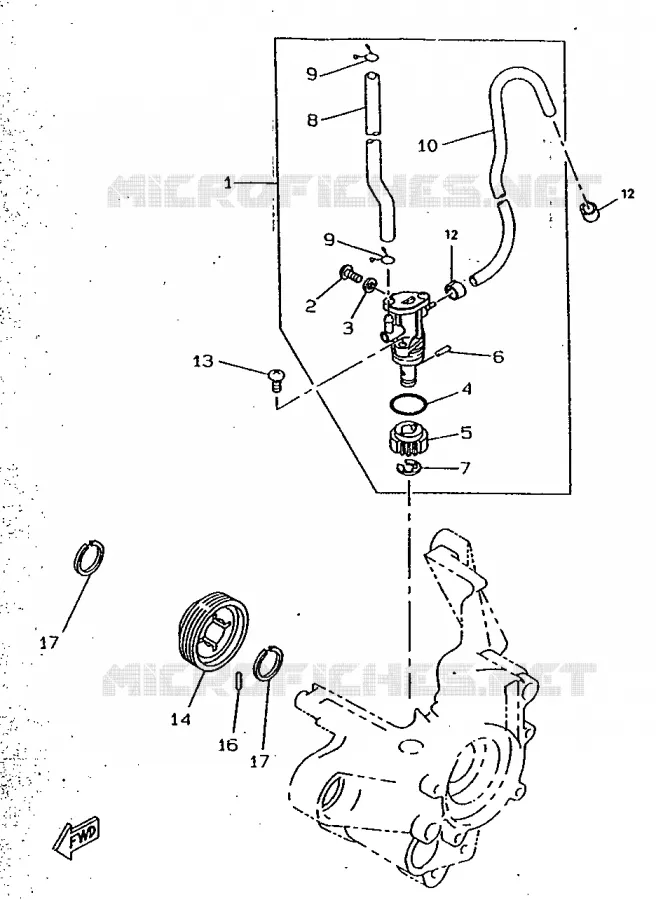 POMPE A HUILE Yamaha SCOOTER 50 1997 BOOSTER  CW50RSX