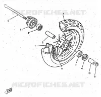 ROUE AVANT pour Yamaha BOOSTER 1997