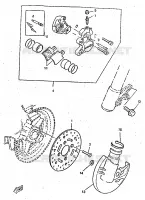 ETRIER DE FREIN AVANT pour Yamaha BOOSTER 1997