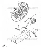 ROUE ARRIERE pour Yamaha BOOSTER 1997