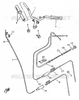 GUIDON ET CABLES pour Yamaha BOOSTER 1997