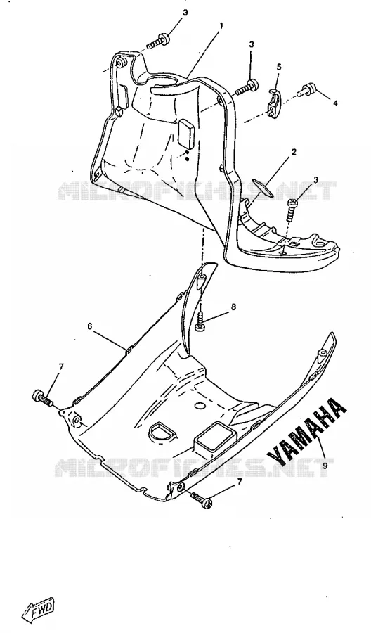 PROTEGE JAMBES Yamaha SCOOTER 50 1998 BOOSTER  CW50RSX