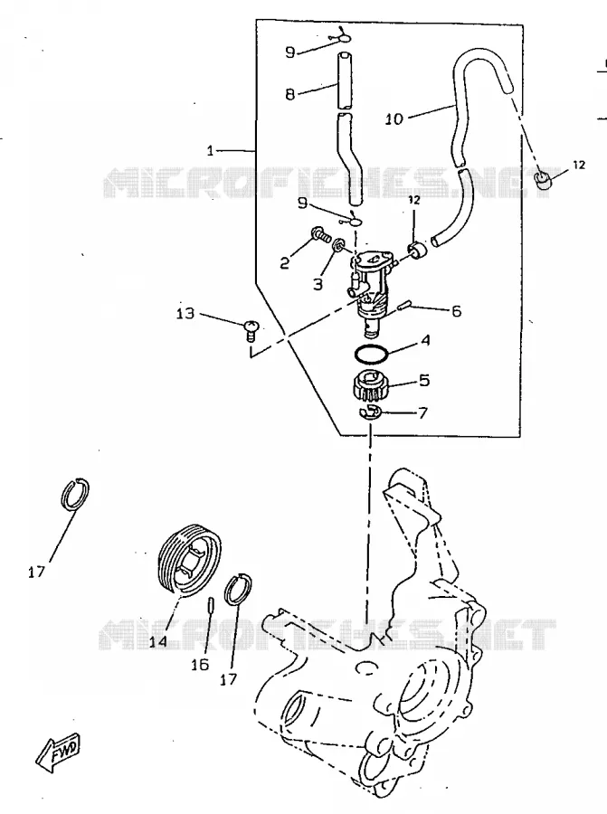 POMPE A HUILE Yamaha SCOOTER 50 1998 BOOSTER  CW50RSX