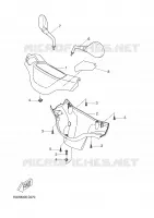 CARENAGES 1  pour Yamaha BW'S 2005