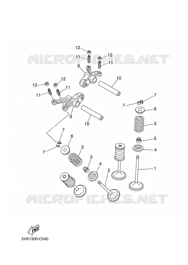 SOUPAPE Yamaha MOTO 660 2008 XTR  XT660R