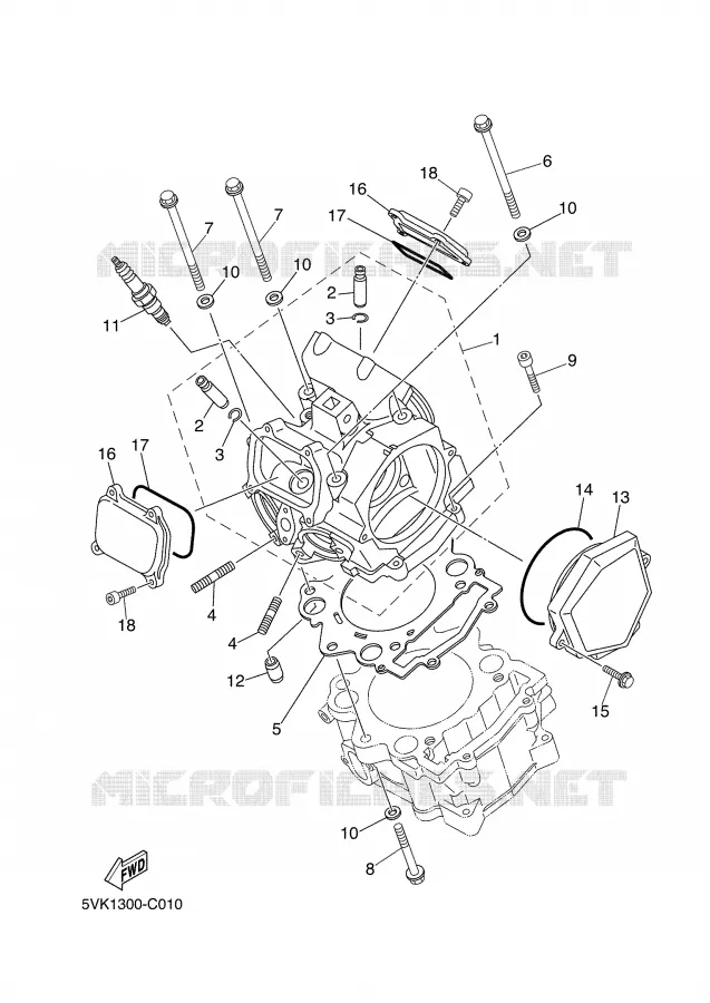 CULASSE Yamaha MOTO 660 2004 XTX  XT660X