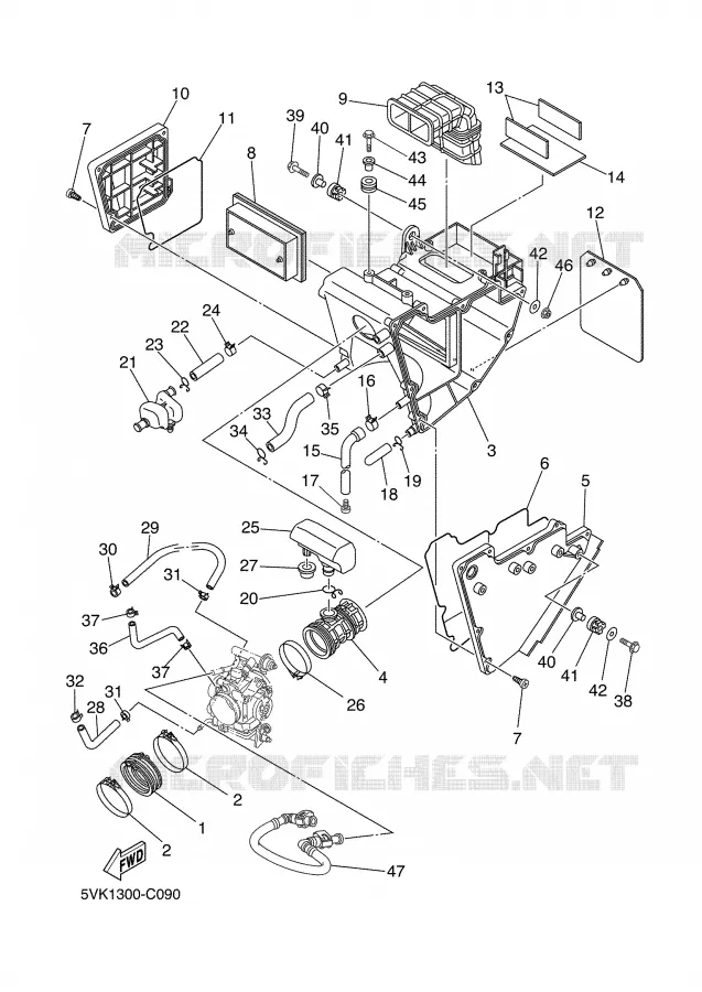 ADMISSION Yamaha MOTO 660 2005 XTX  XT660X
