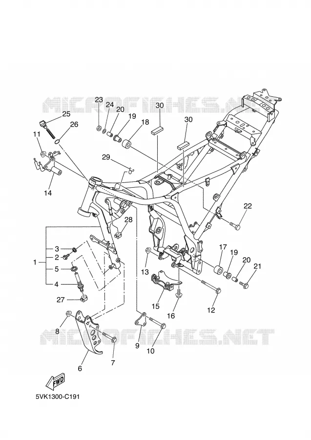 CADRE Yamaha MOTO 660 2006 XTX  XT660X