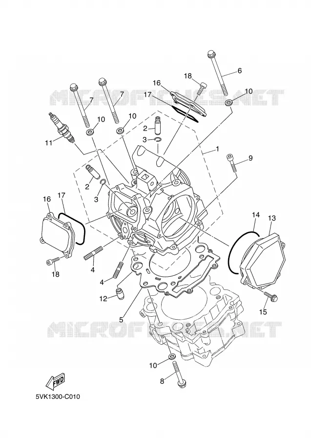 CULASSE Yamaha MOTO 660 2006 XTX  XT660X