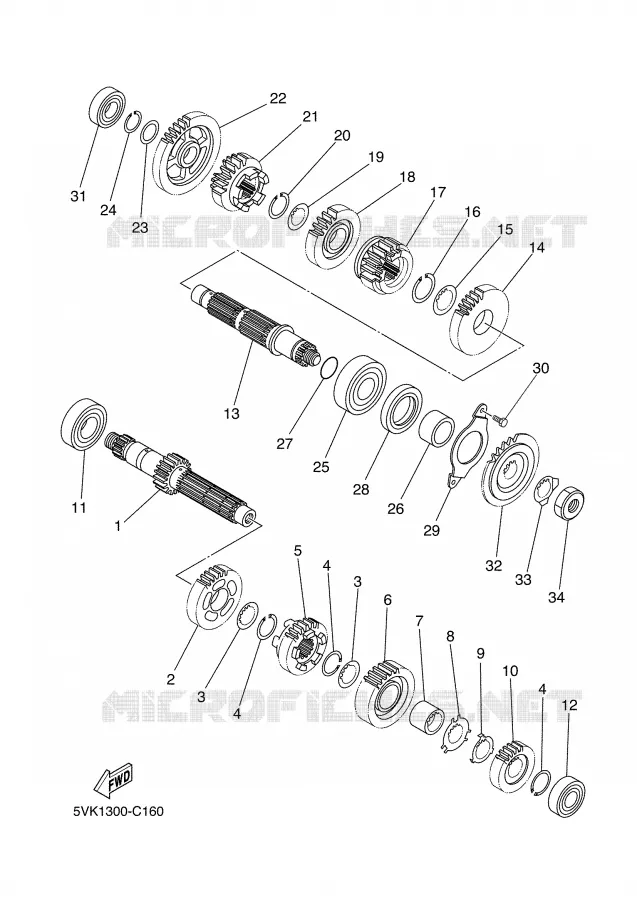 TRANSMISSION Yamaha MOTO 660 2007 XTX  XT660X