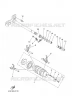 BARILLET DE SELECTION / FOURCHETTES pour Yamaha TENERE 2008