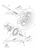 ROUE ARRIERE pour Yamaha TENERE 2008