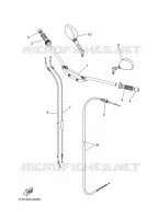 GUIDON ET CABLES pour Yamaha TENERE 2008