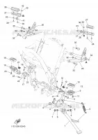 SUPPORT / REPOSE PIEDS pour Yamaha TENERE 2008