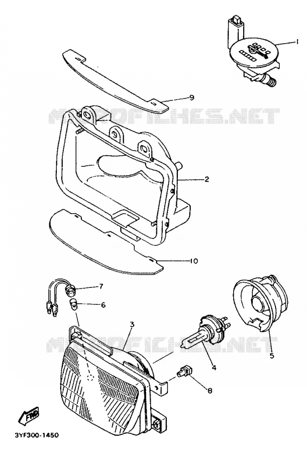 PIÈCES OPTIONNELLES Yamaha MOTO 660 1991 TENERE  XTZ660