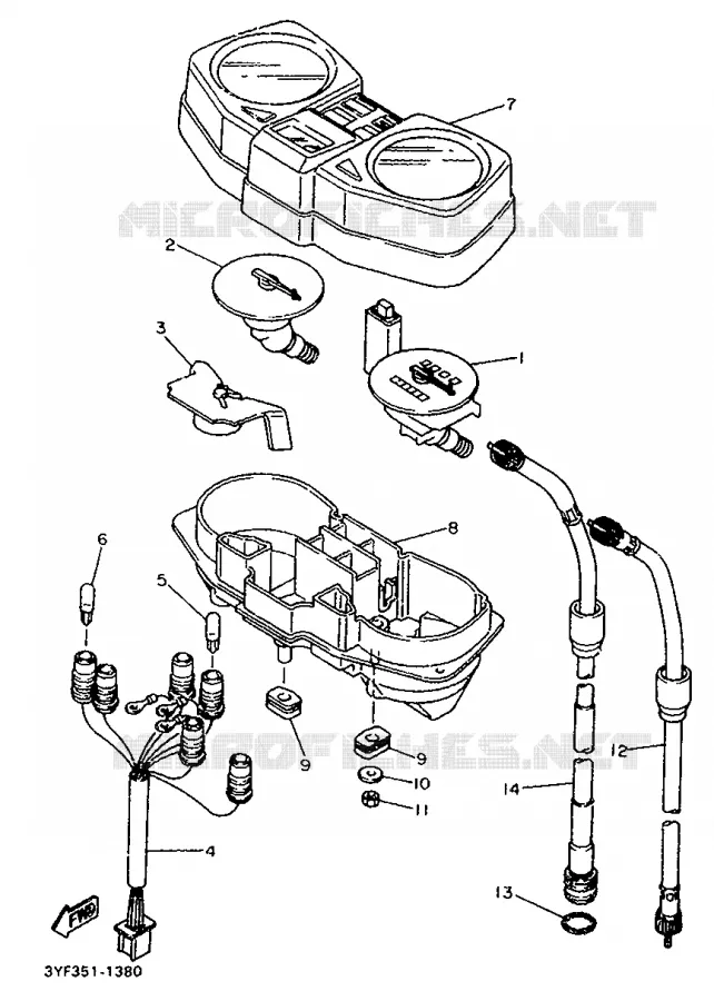 COMPTEUR  Yamaha MOTO 660 1992 TENERE  XTZ660