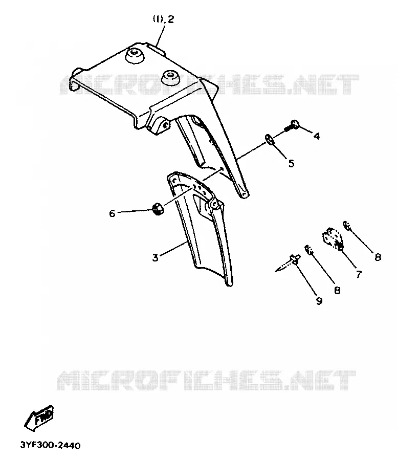 PIÈCES OPTIONNELLES - PARTIE CYCLE Yamaha MOTO 660 1992 TENERE  XTZ660